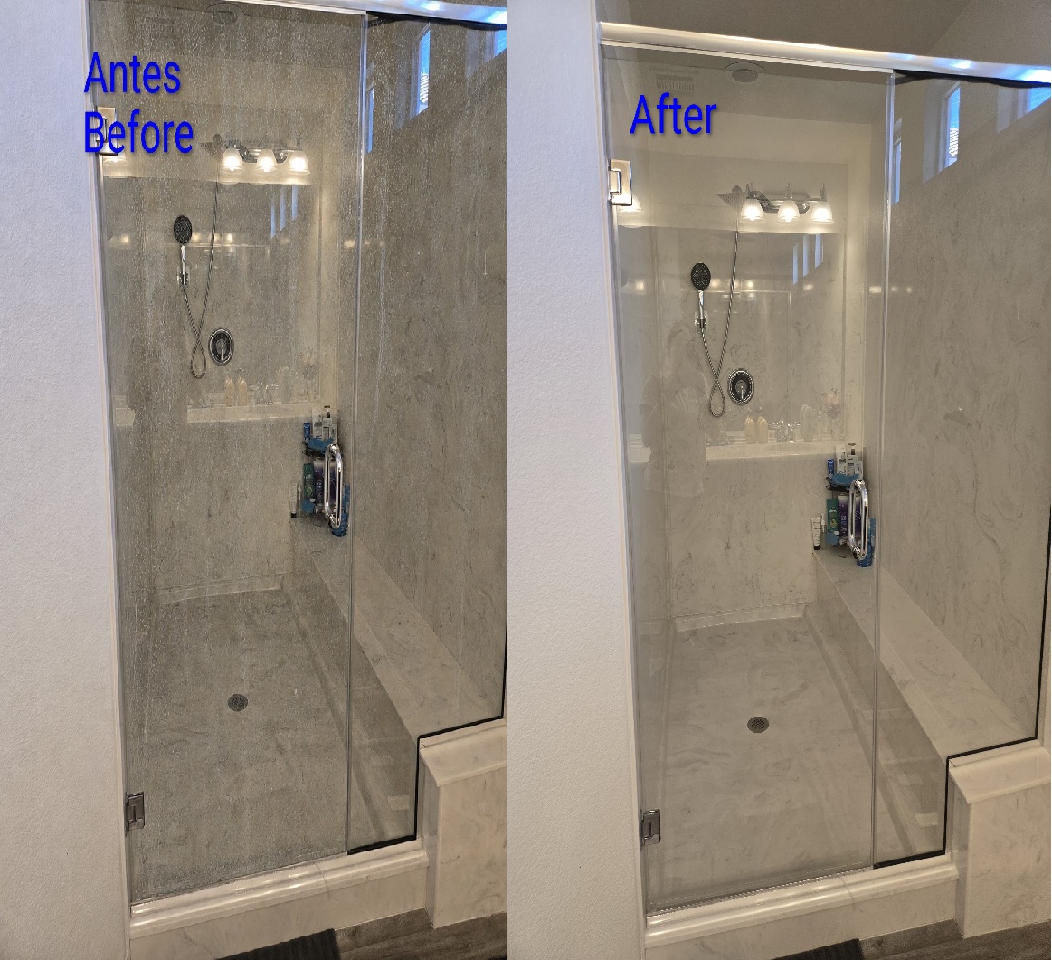 Before and After Bathroom Cleaning